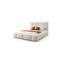POLSTERBETT ELENA 160x200 cm Creme (Anthology 1), 34 Holzlatten, Kopfteil 108 cm - Creme, Textil (160/200cm) - Lookway