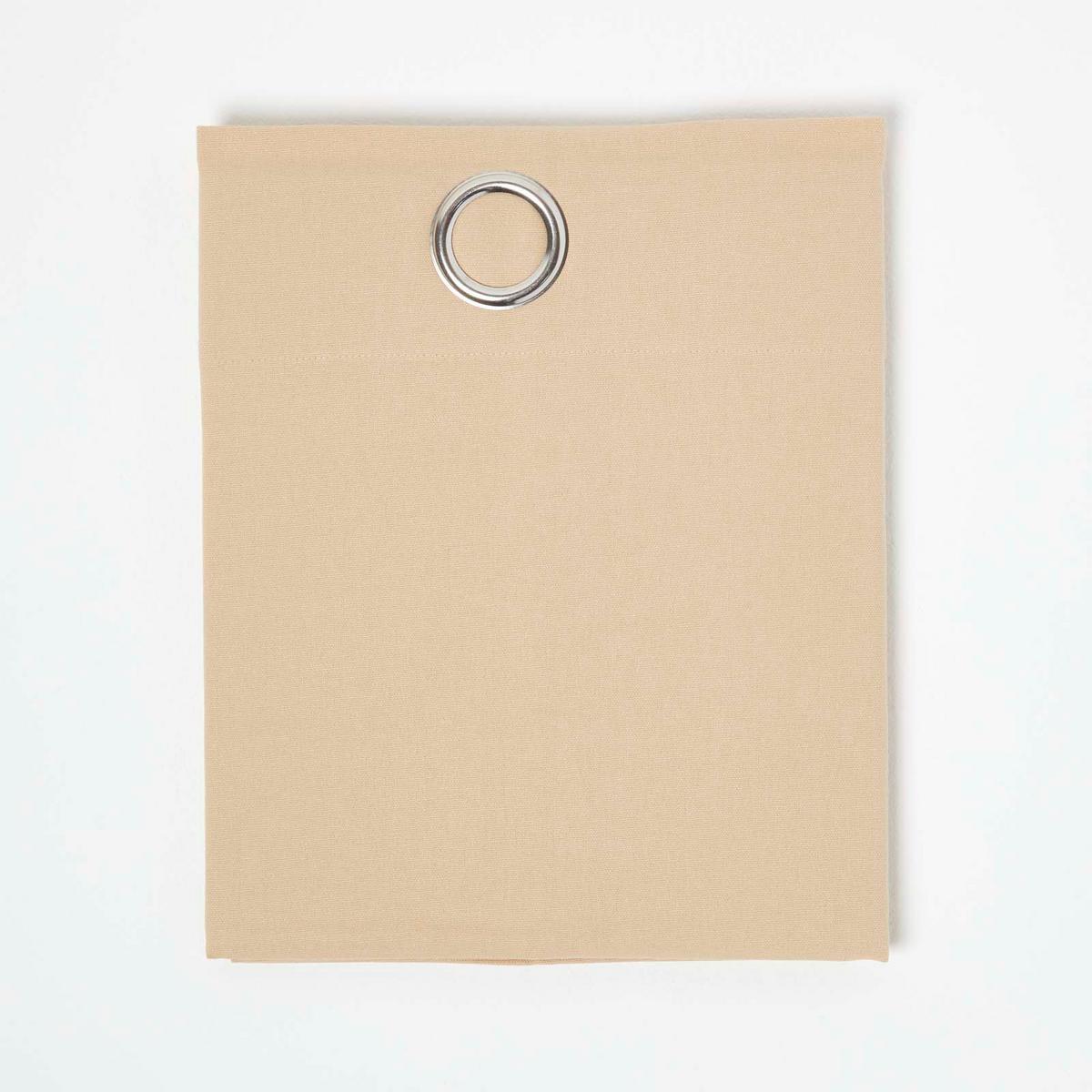 ÖSENVORHANG blickdicht 2er-Set, 137/228 cm - Beige, Textil (137/228cm) - Homescapes