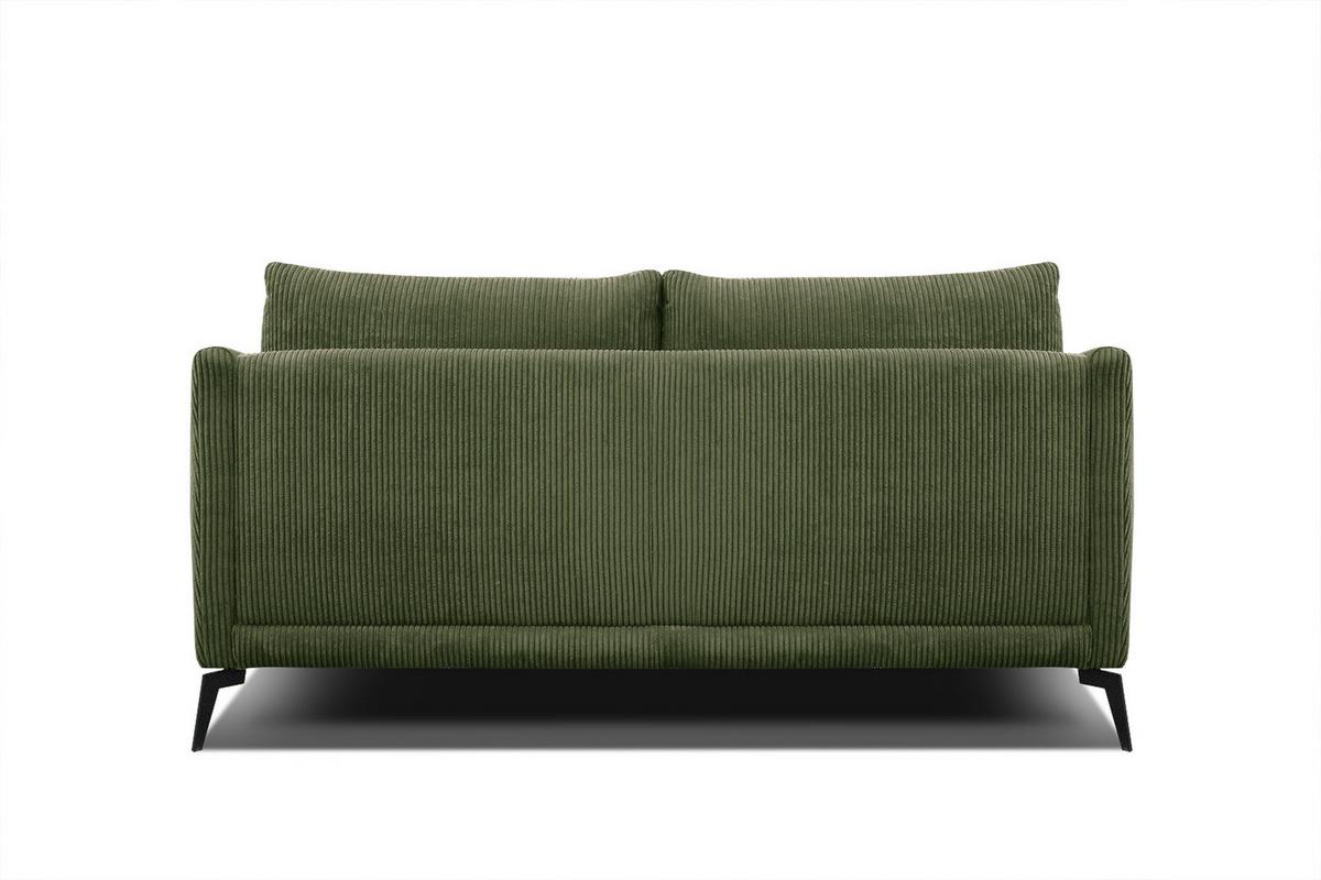SOFA VILT 2,5-Sitzer, olivgrün - Schwarz/Olivgrün, Holzwerkstoff/Textil (202/89/94cm) - Wozimo