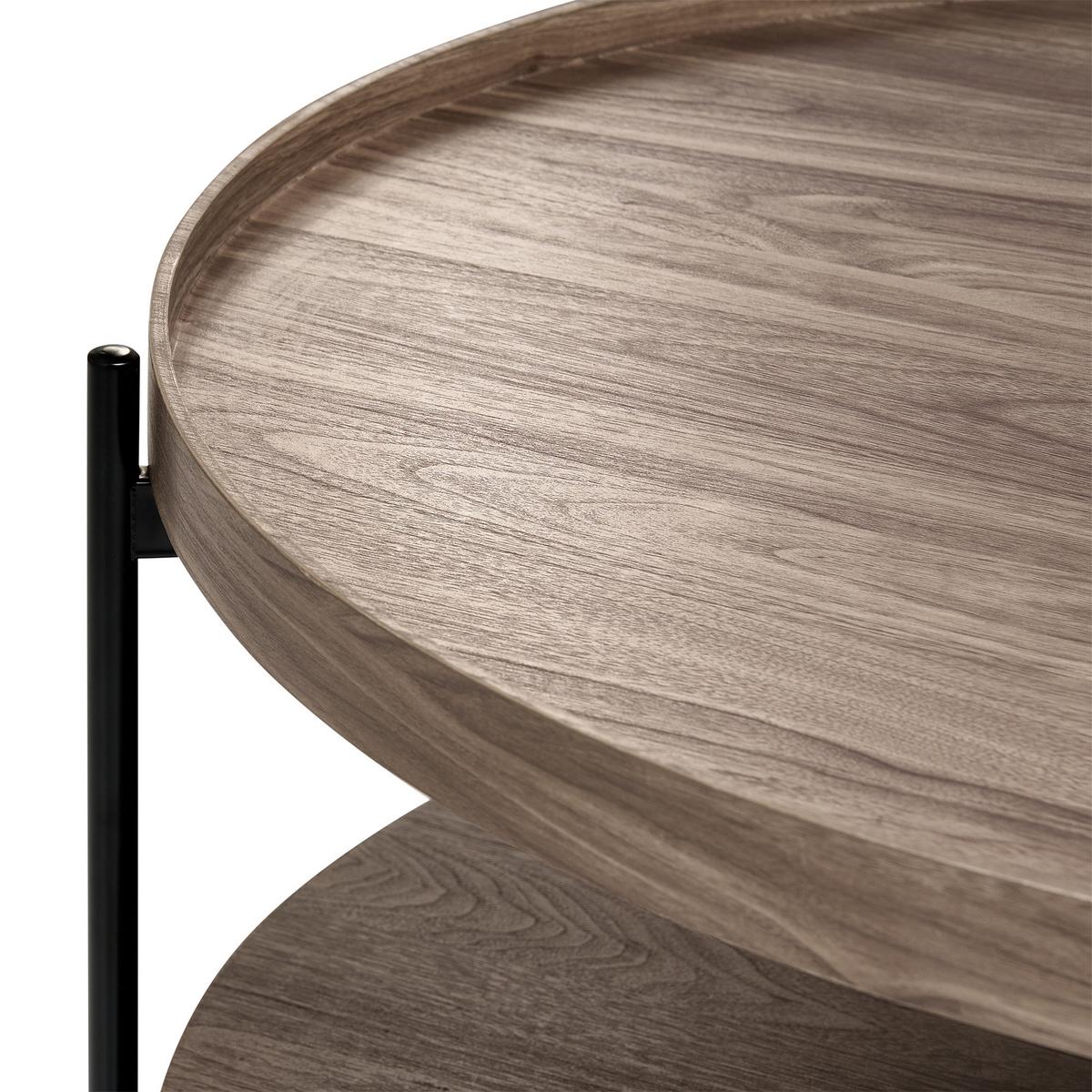 COUCHTISCH Dunkelbraun Lander - Dunkelbraun, Holzwerkstoff (78/78/40cm) - Beliani