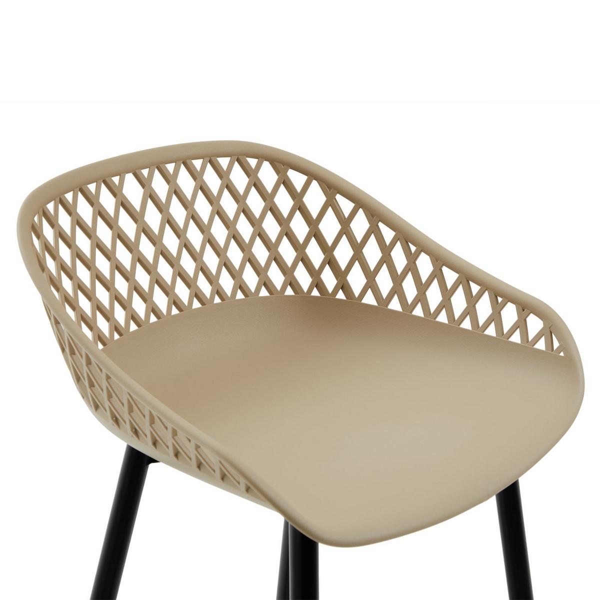 BARHOCKER IREK 2er-Set beige - Beige, Textil (47/99/49cm) - IDIMEX