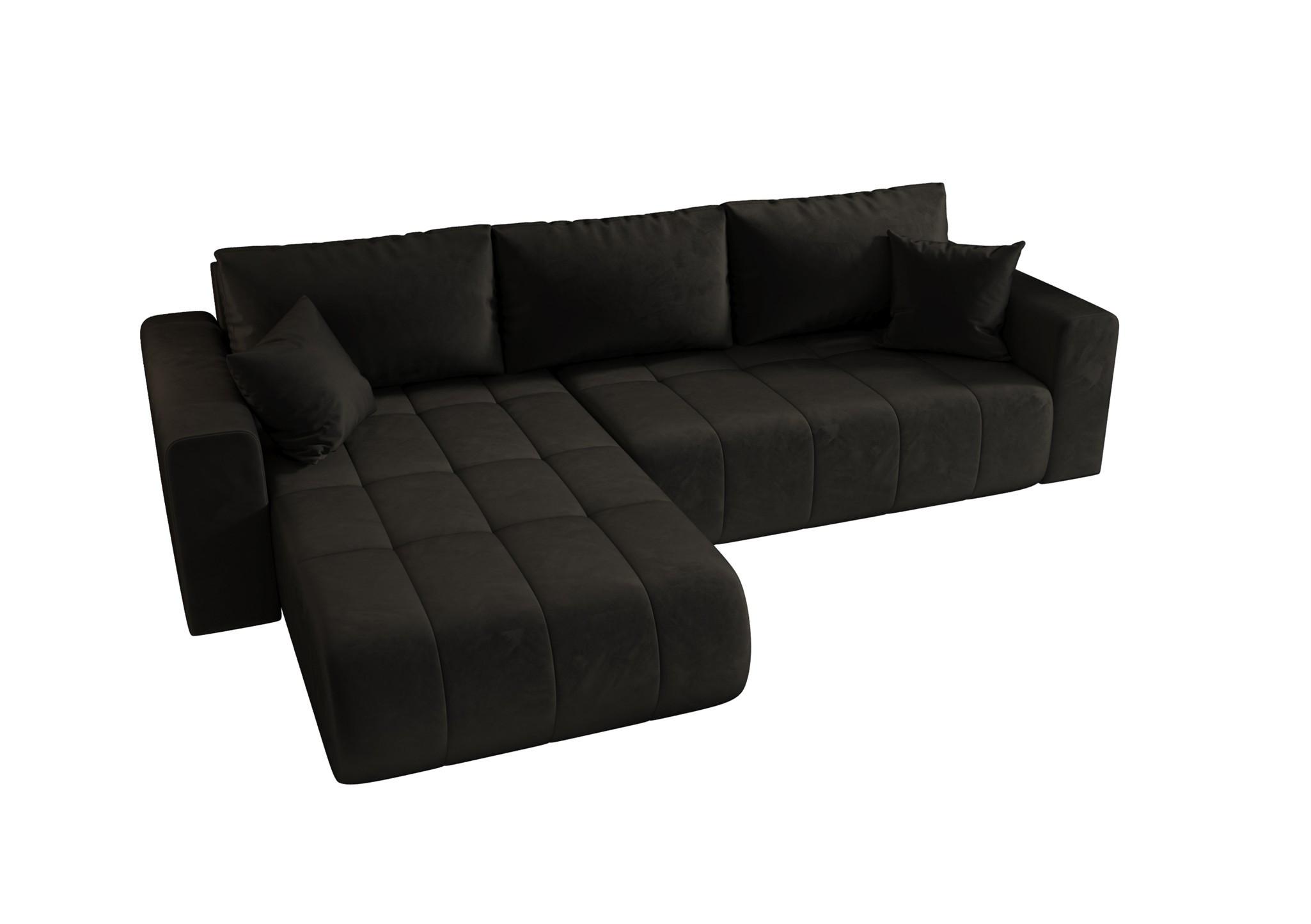 ECKSOFA Camila - Dunkelgrau, Holzwerkstoff/Textil (280/185cm) - Fun Möbel