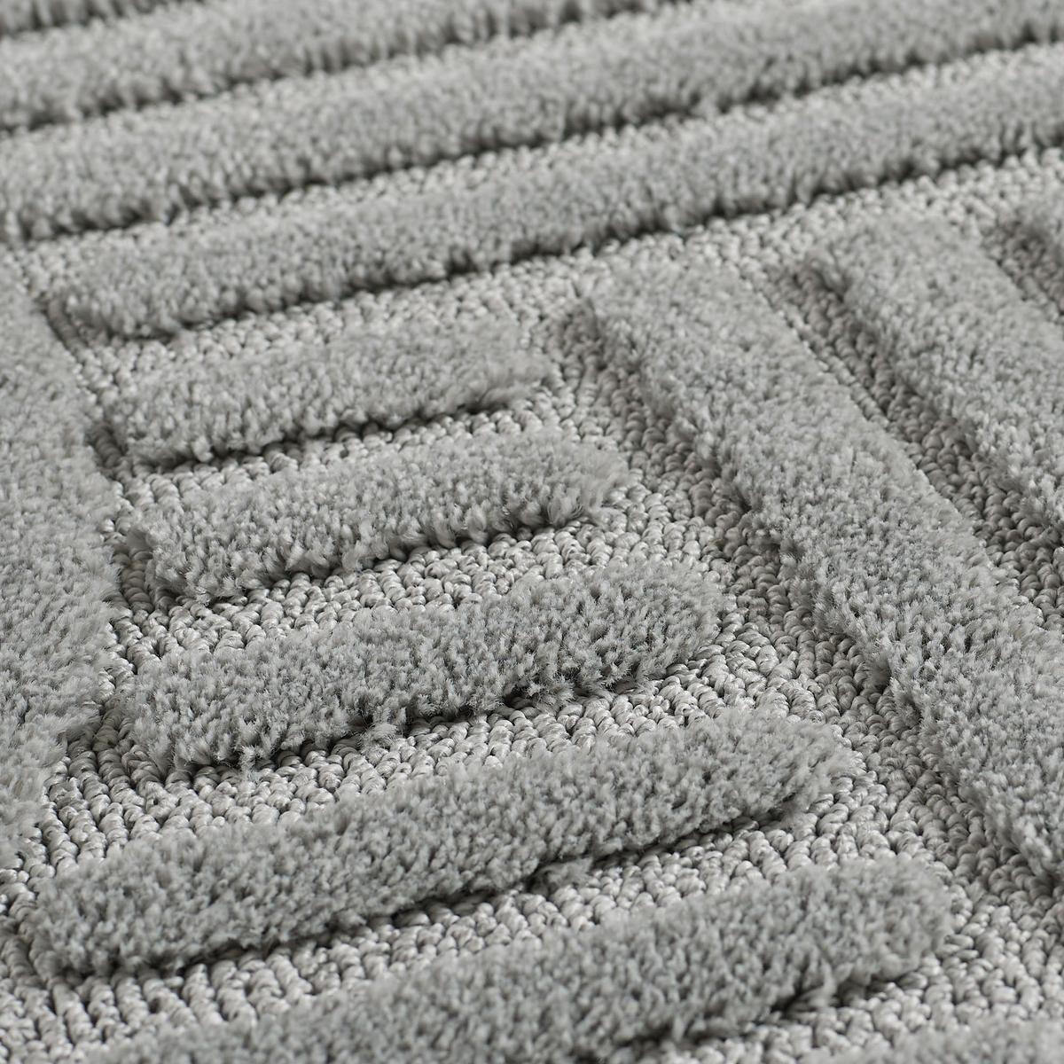 HOCHFLORTEPPICH RIGI, im Skandi-Boho-Stil, Silber, 80 x 150 cm - Silberfarben, Textil (150/80cm) - KADIMA DESIGN
