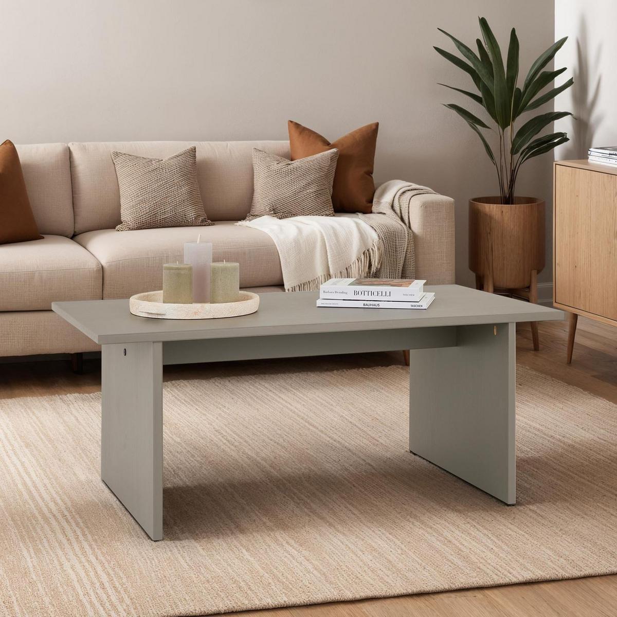 COUCHTISCH SALTO - Grau, Holz (60/110/45cm) - IDIMEX