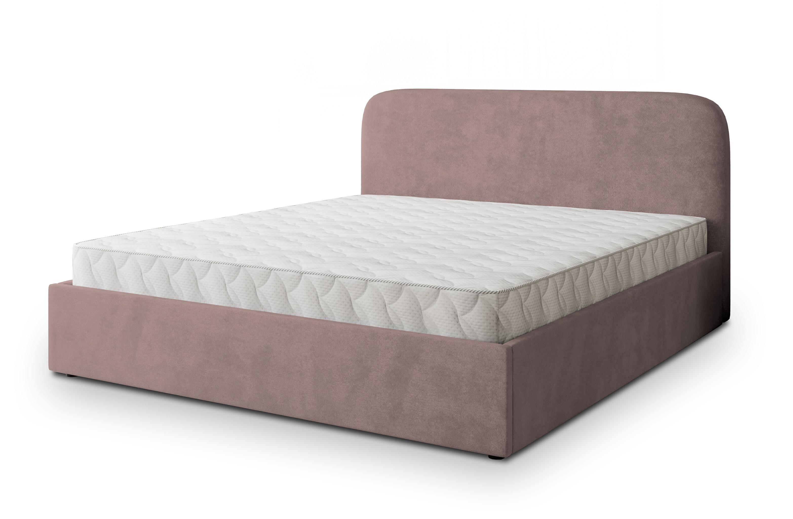 POLSTERBETT RENIVE 180x200 cm mit Bettkästen - Rosa - Rosa, Holz (180/200cm) - MASSENO