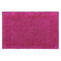 BADEMATTE 70/120 cm, 100% Baumwolle, wendbar - Magenta, Textil (70/120cm) - Homescapes