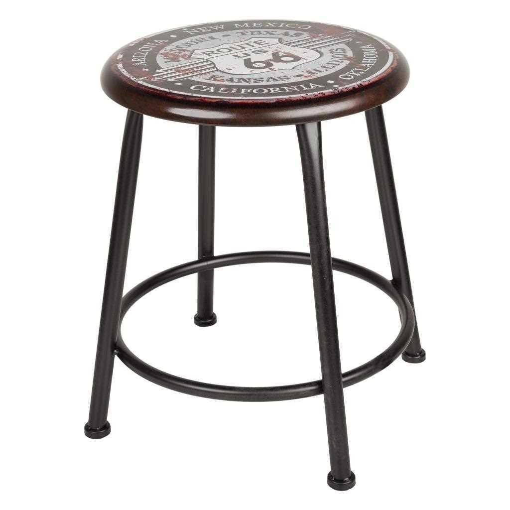 HOCKER aus Metall, schwarz, 38x45cm - Multicolor, Metall (38/45/38cm) - Wanderlust