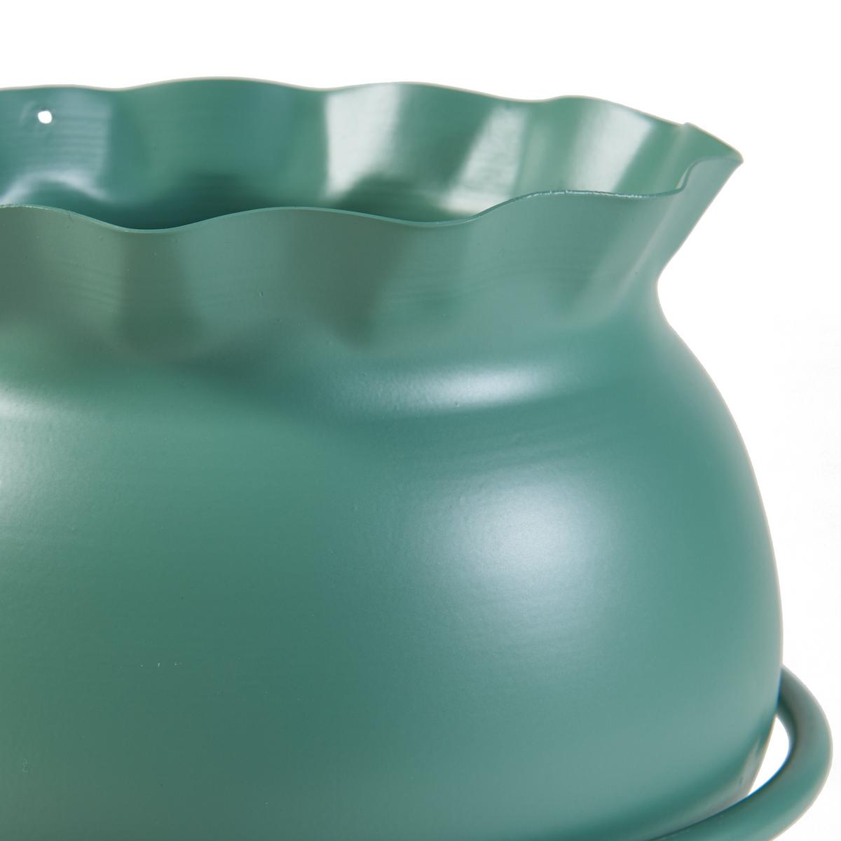 BLUMENSTÄNDER Assen - Grün, Metall (19.5/19.5/31.5cm) - [en.casa]