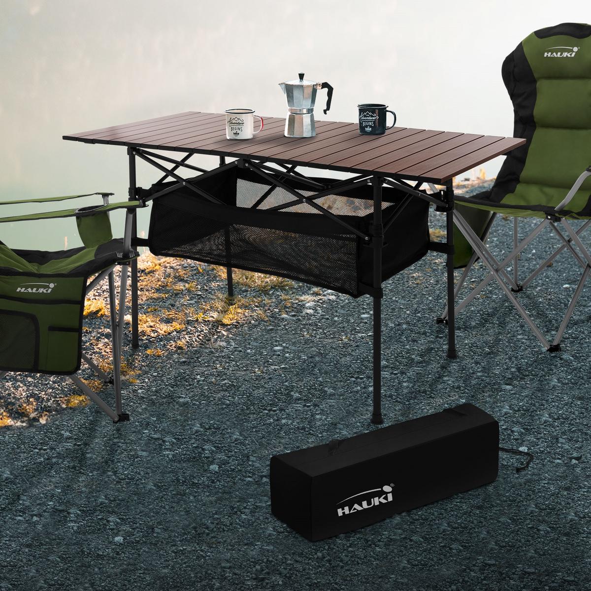 CAMPINGTISCH Braun - Braun, Metall (55/118/64.5cm) - Hauki