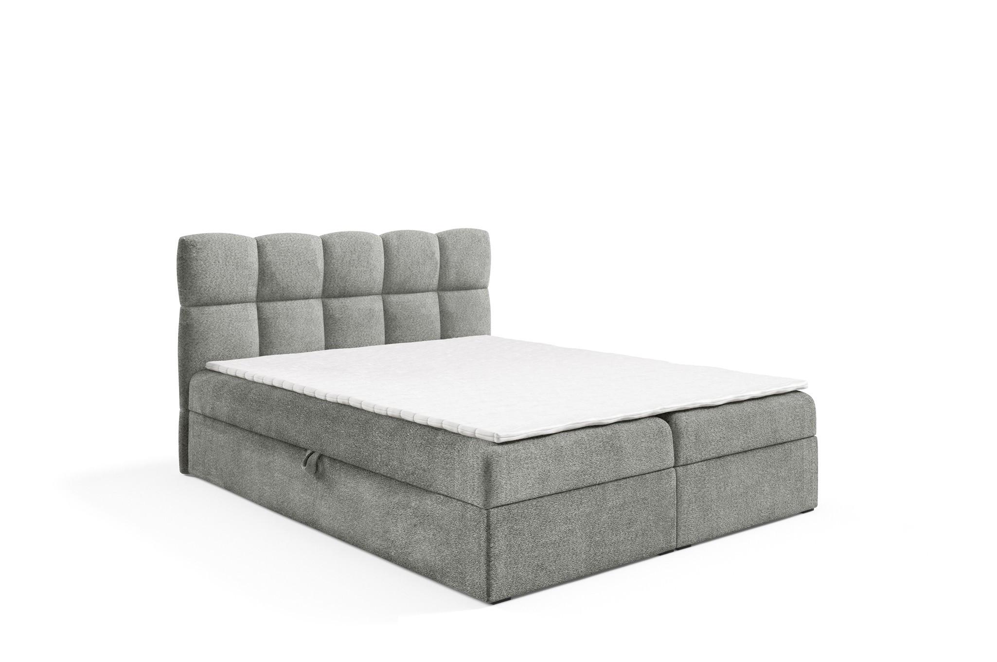 BOXBETT Parozo Premium - Grau, Holzwerkstoff/Textil (160/200cm) - Fun Möbel
