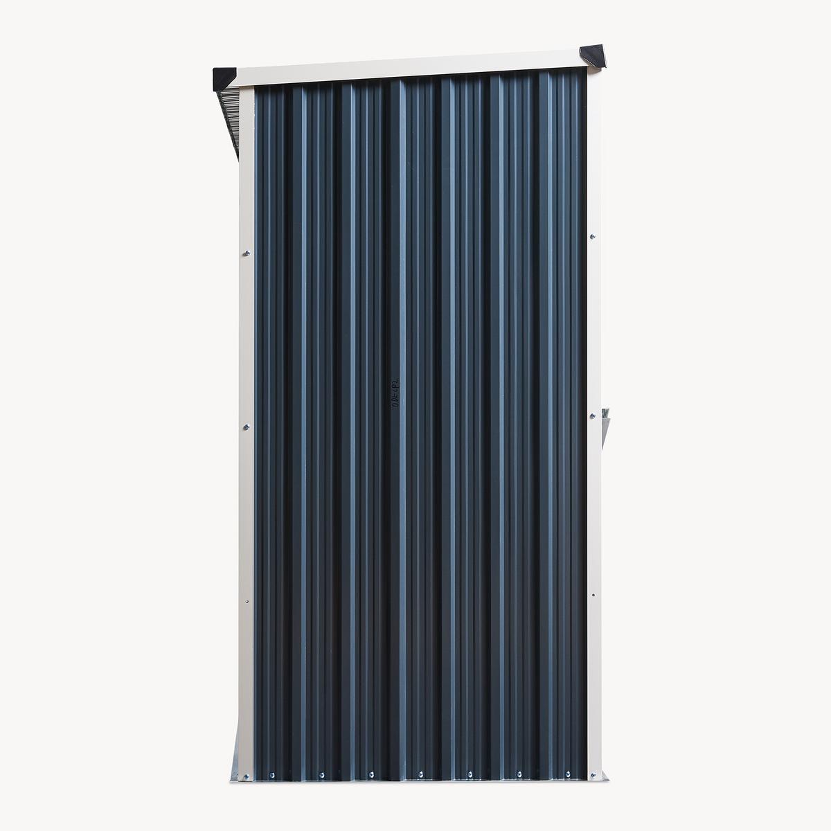 BRENNHOLZUNTERSTAND Kalmar - Anthrazit, Metall (352/152/80cm) - casa.pro