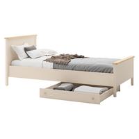 JUGENDBETT Story SO16 mit Bettschublade - Sandfarben/Goldfarben, Holzwerkstoff/Kunststoff (90/200cm) - MIRJAN24