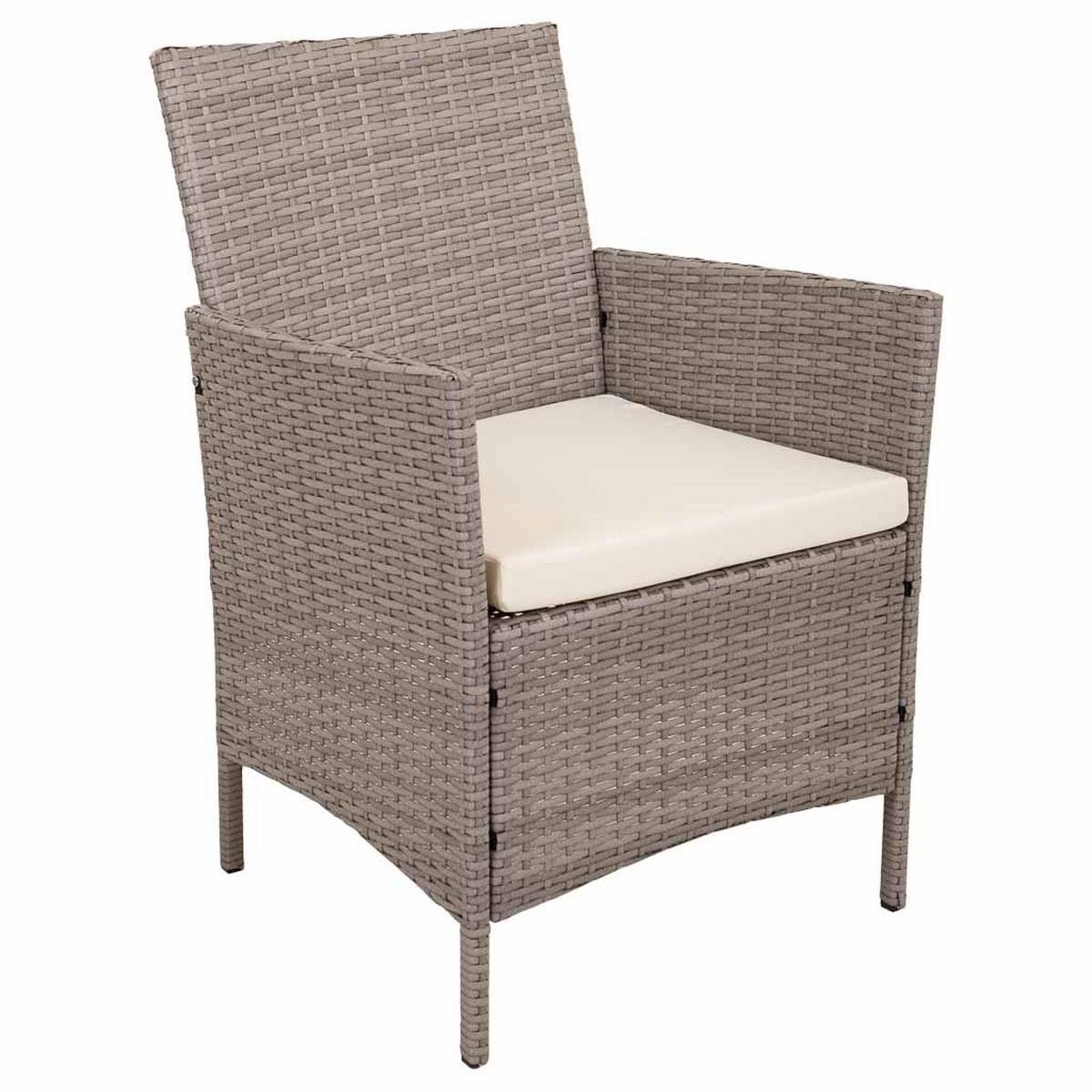 GARTENLOUNGE, 3er-Set - Grau, Naturmaterialien - Wanderlust