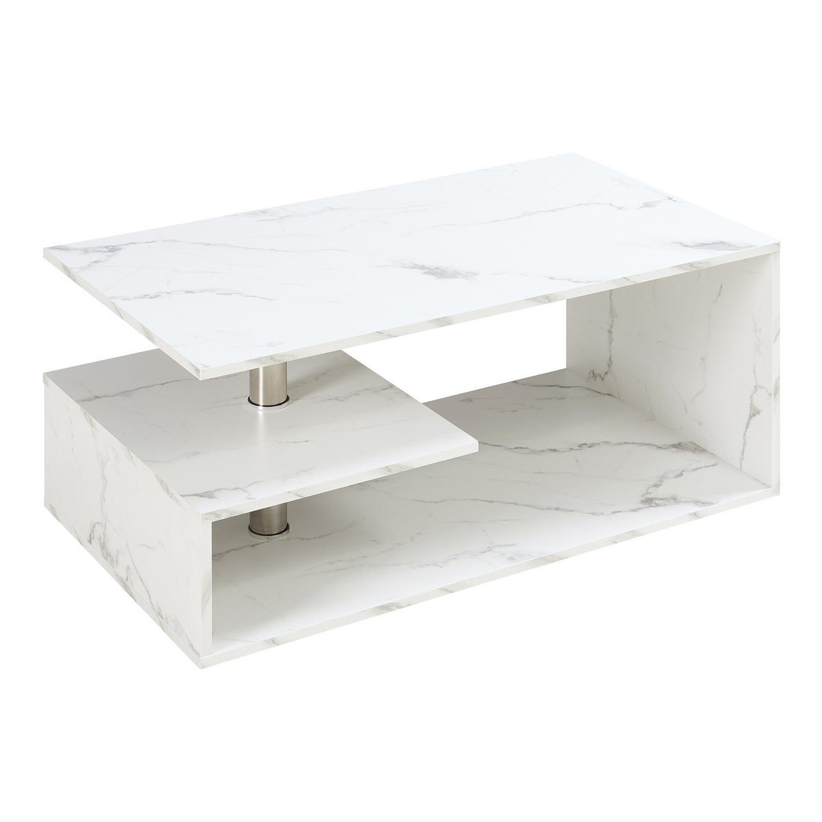 COUCHTISCH Haarlem 50/90/41 - Weiß, Holzwerkstoff (90/50/41cm) - [en.casa]