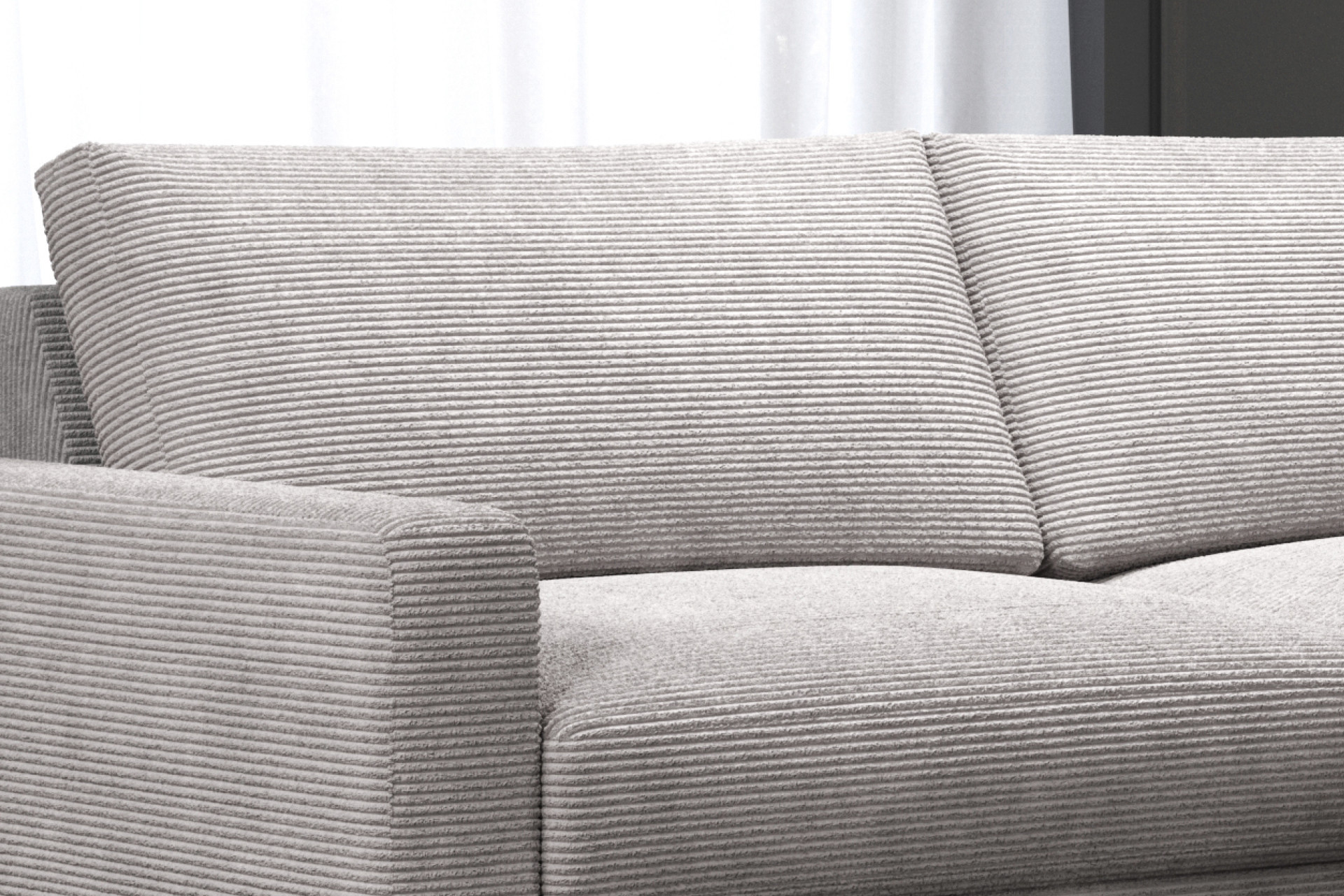 Wohnlandschaft beige Nosagunterfederung 