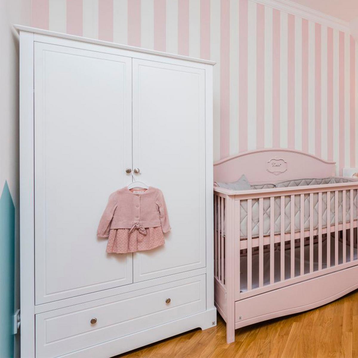 SCHRANK 2 Türen Weiß - Weiß, Holzwerkstoff (102/174/52cm) - Petits-meubles