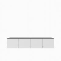LOWBOARD CAVA 200/41/40 cm, Hängender TV-Schrank Anthrazit / Weiß - Anthrazit/Weiß, Holzwerkstoff (200/41/40cm) - MASSENO