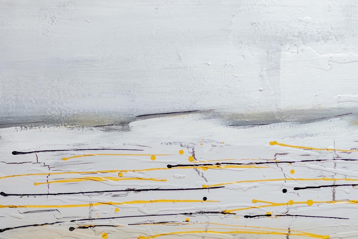 ACRYLBILD HANDGEMALT 122,5/82,5 cm - Grau, Textil (122.5/82.5cm) - KUNSTLOFT