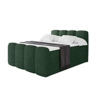 BOXSPRINGBETT mit Matratze H3/H4 - NINA-Z KING - 140x200 cm Grün - Waldgrün, Holzwerkstoff (140/200cm) - ALTDECOR