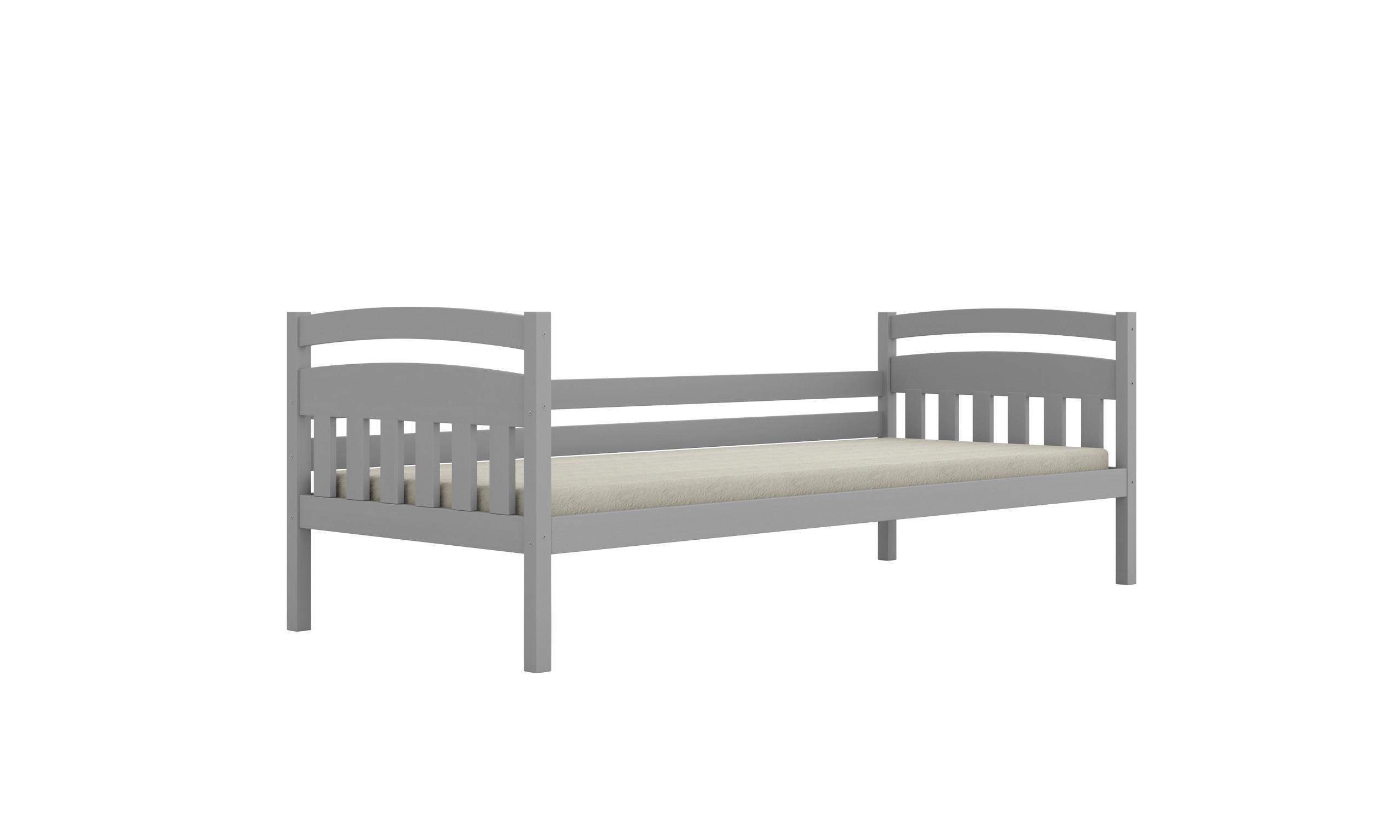 KINDERBETT Tosia mit Matratze 80/160 Grau 80/160 - Grau, Holz (80/160cm) - RAUMHIRSCH FURNITURE