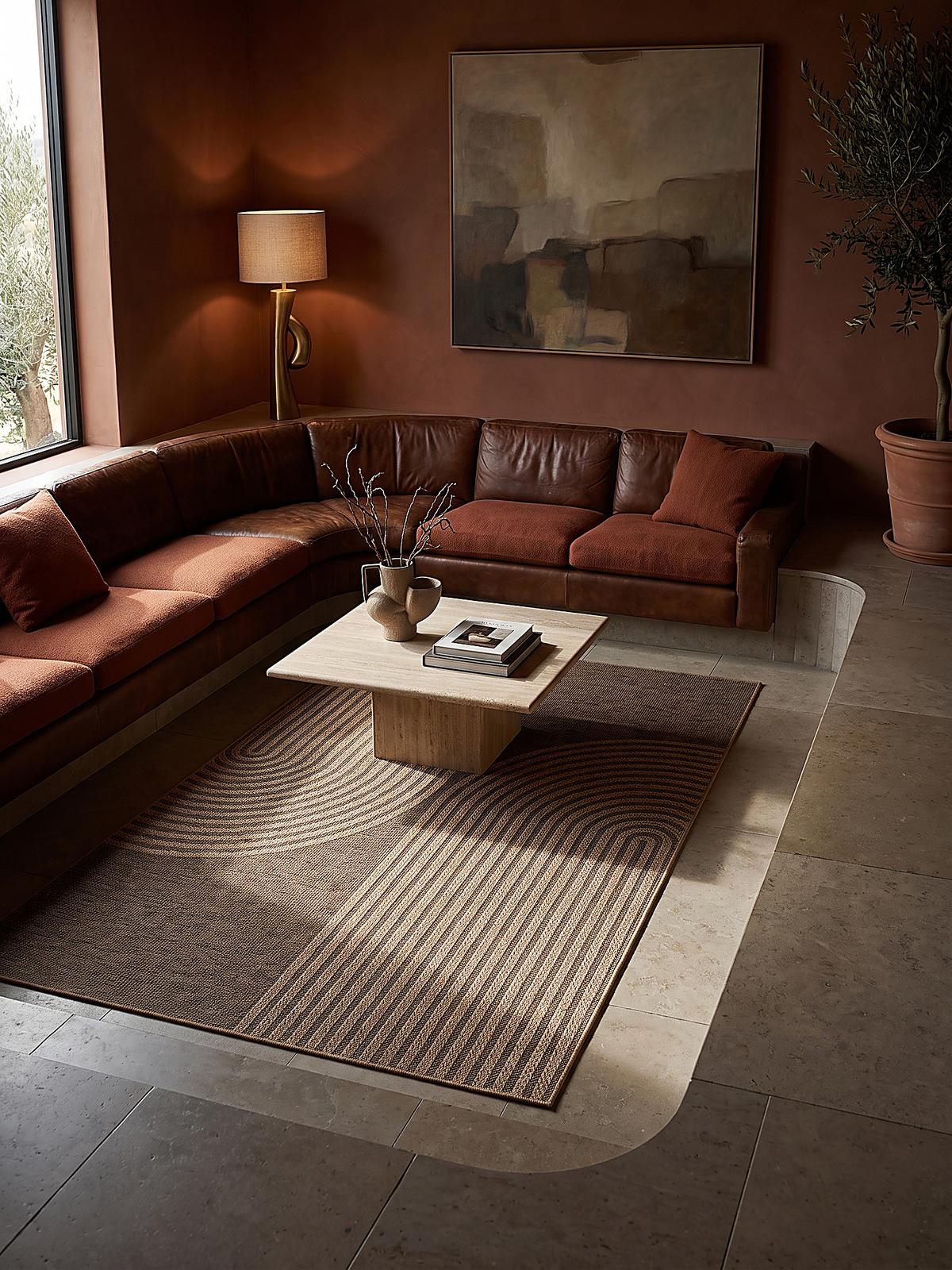 TEPPICHLÄUFER Geometrisch CORDEV Polypropylen Natur 80 x 150 cm - Beige, Textil (80/150cm) - KADIMA DESIGN