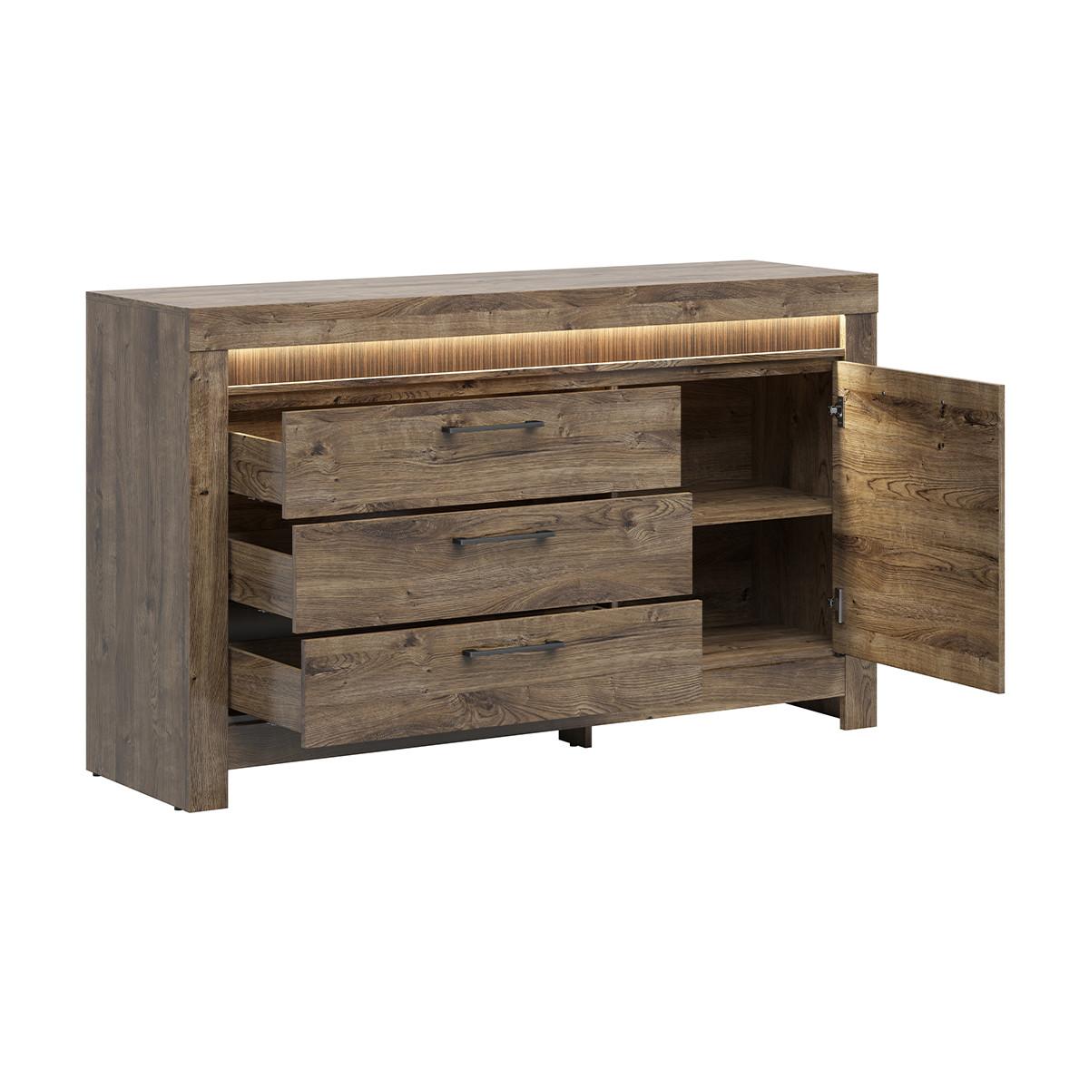 SIDEBOARD Amaury Holz - Braun, Holzwerkstoff (157/93/45cm) - Petits-meubles