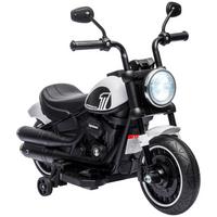 KINDERMOTORRAD Kinder Elektro-Motorrad Elektrofahrzeug für 1,5-3 Jahre Kinder - Schwarz/Weiß, Kunststoff/Metall (76/42/57cm) - HOMCOM