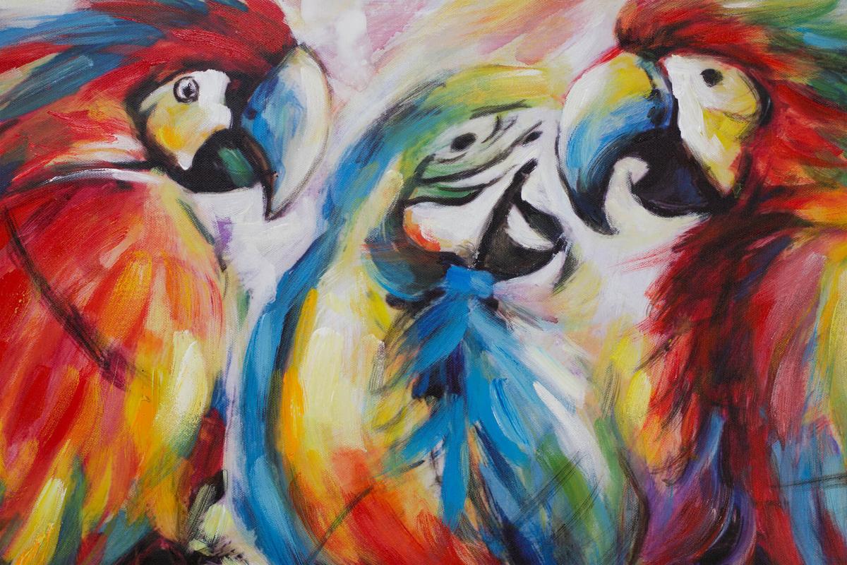 ACRYLBILD HANDGEMALT 100/75 cm - Multicolor, Holz/Textil (100/75cm) - KUNSTLOFT