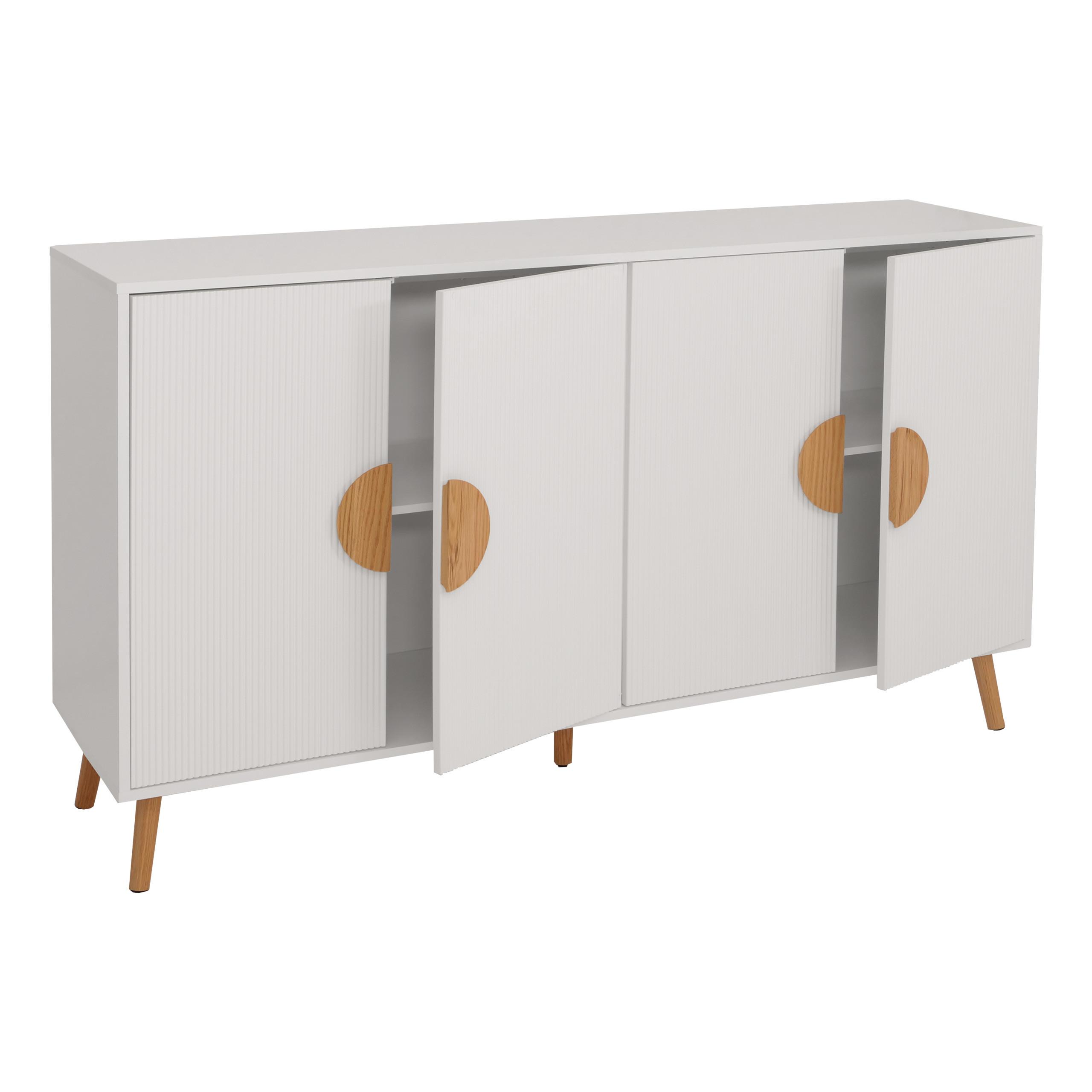 SIDEBOARD Weiß - Weiß, Holz (150/88/40cm) - MCW