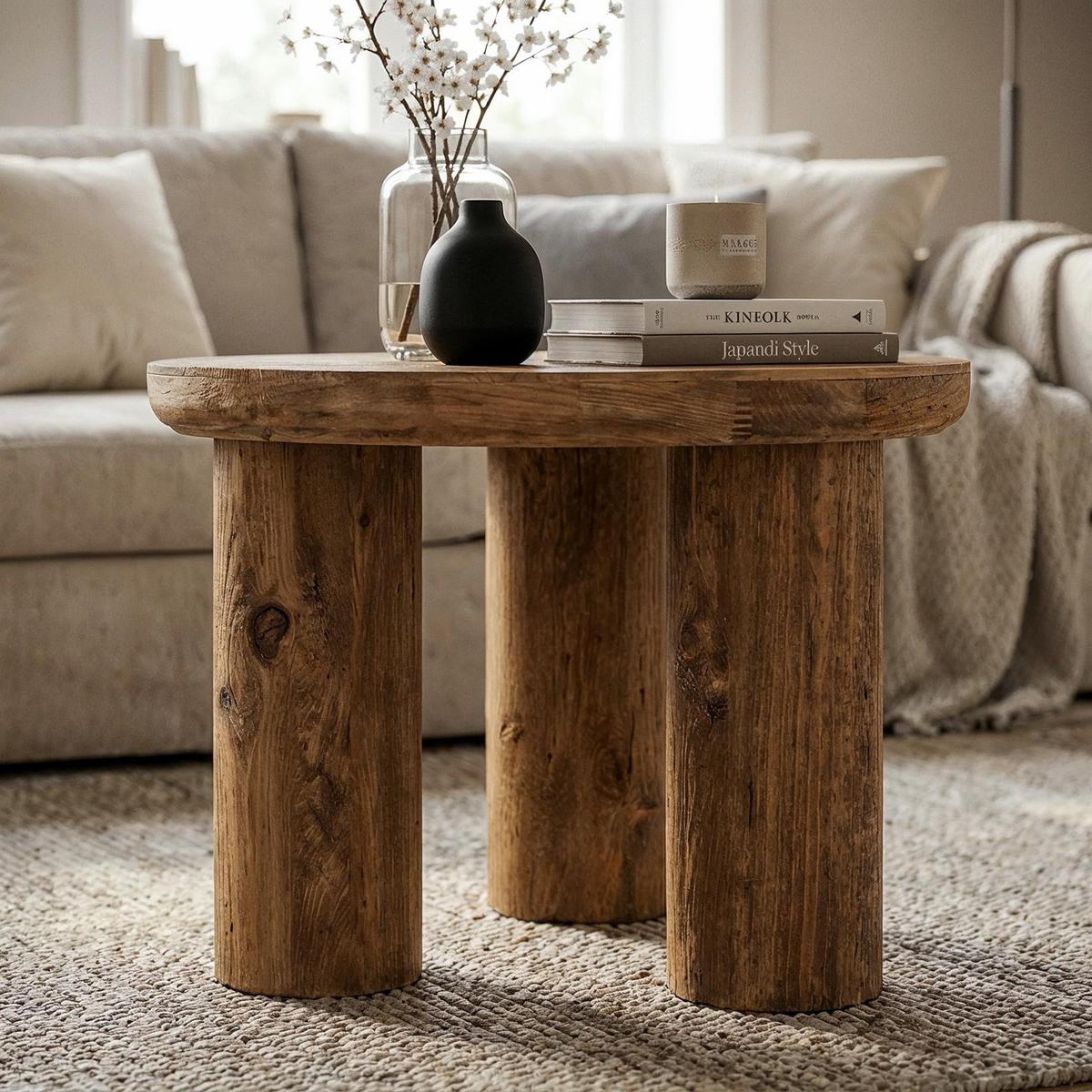 BEISTELLTISCH TAIKI natur - Naturfarben, Holz (60/60/46cm) - IDIMEX