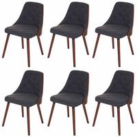 ESSZIMMERSTUHL Grau 6er-Set - Grau, Textil (50/82/53cm) - MCW