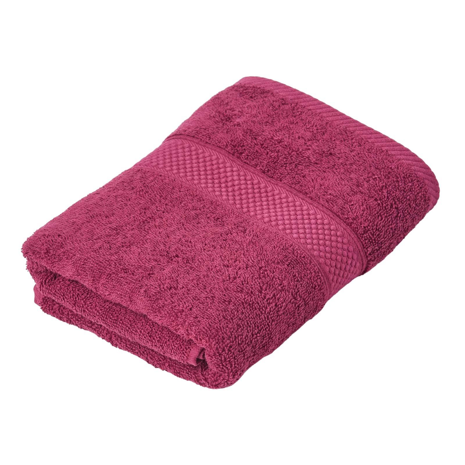 HANDTUCH Essential bordeaux - Bordeaux, Textil (50/90cm) - Homescapes