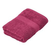 HANDTUCH Essential bordeaux - Bordeaux, Textil (50/90cm) - Homescapes
