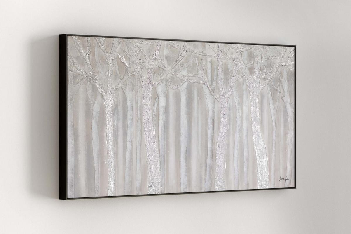 ACRYLBILD HANDGEMALT 120/60 cm - Grau, Holz/Textil (120/60cm) - KUNSTLOFT