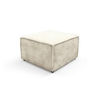 POLSTERHOCKER TESSO Modern Sitzhocker, Fußhocker Creme - Creme, Holzwerkstoff/Kunststoff (76/41/76cm) - MASSENO