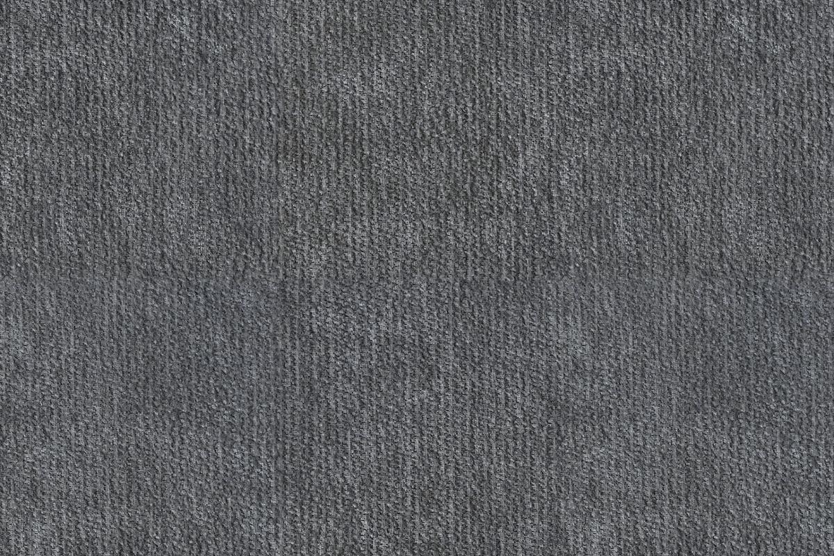 SOFA FEBE 2-Sitzer, grauer Chenille-Stoff - Schwarz/Grau, Holz/Textil (160/82/96cm) - Wozimo