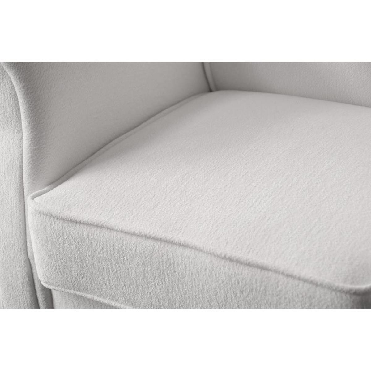 OHRENSESSEL Leonardo beige boucle-stoff - Beige, Holz/Textil (88/118/86cm) - Beautysofa