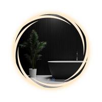 BADEZIMMERSPIEGEL Redick mit LED-Leuchte Ø70 cm - Weiß, Glas (70/2.4/70cm) - Nettlife