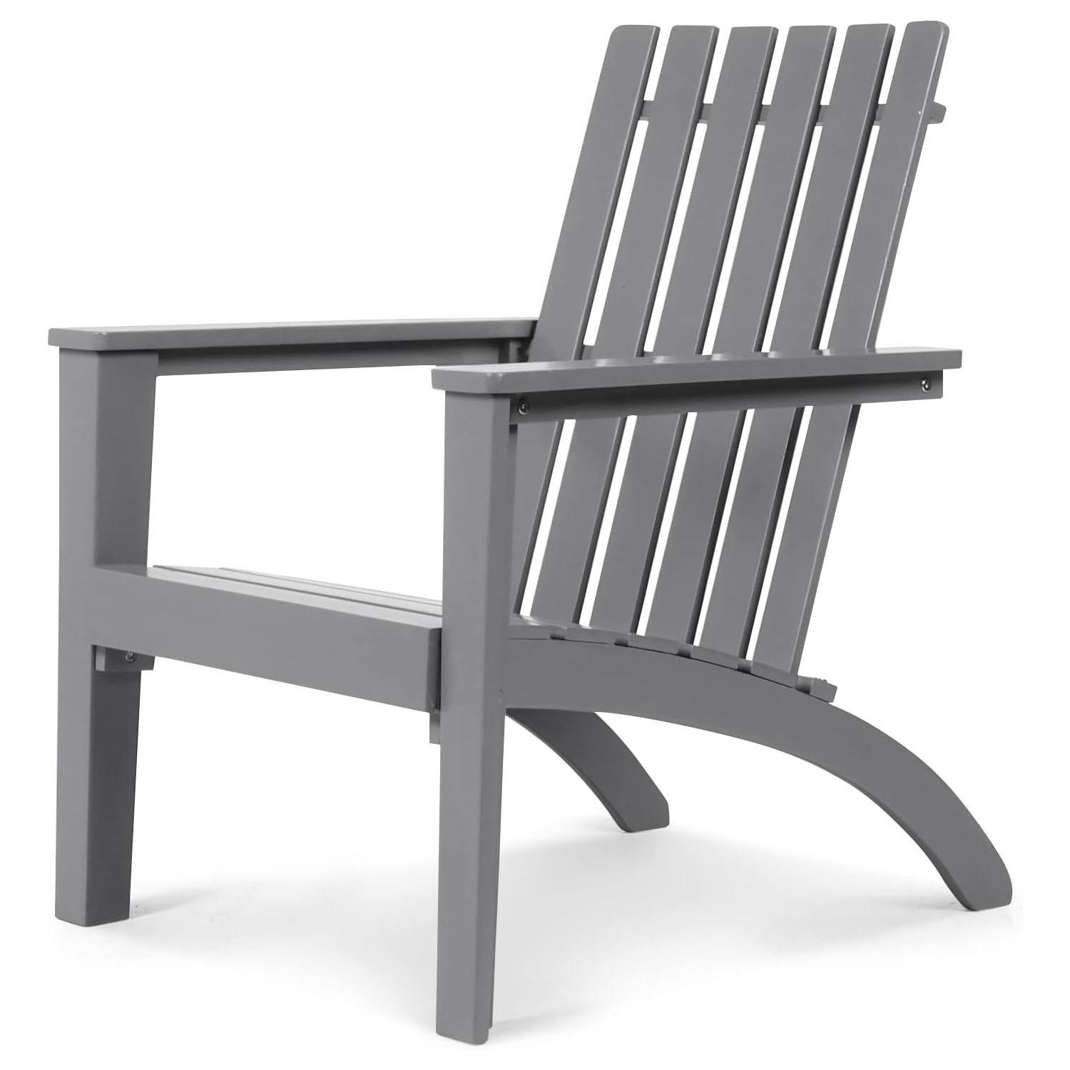 STUHL Grau - Grau, Holz (73/86/67.5cm) - COSTWAY