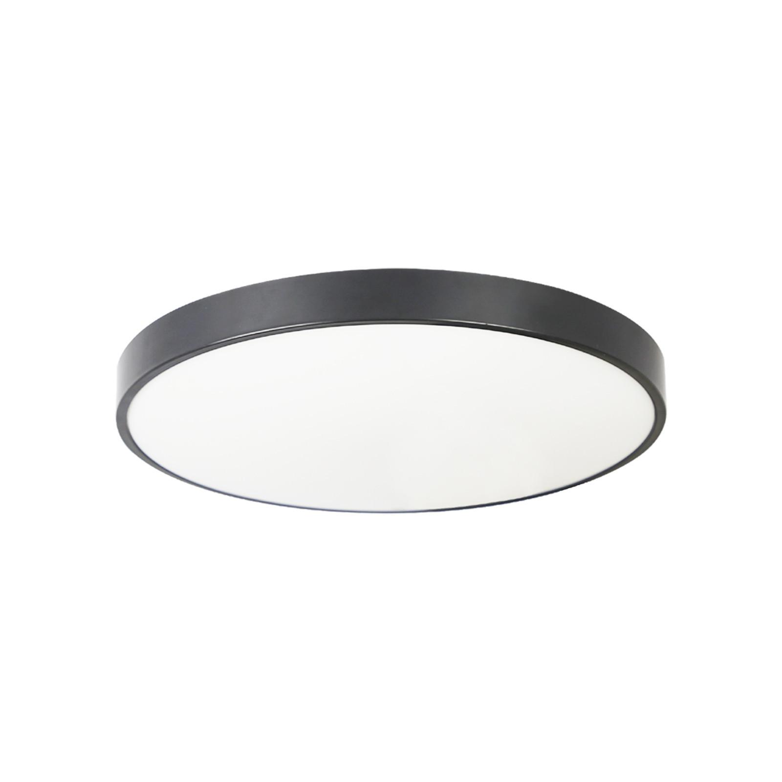 LED-DECKENLEUCHTE Roland 28/28/3 cm - Schwarz, Kunststoff (28/28/3cm) - Nettlife