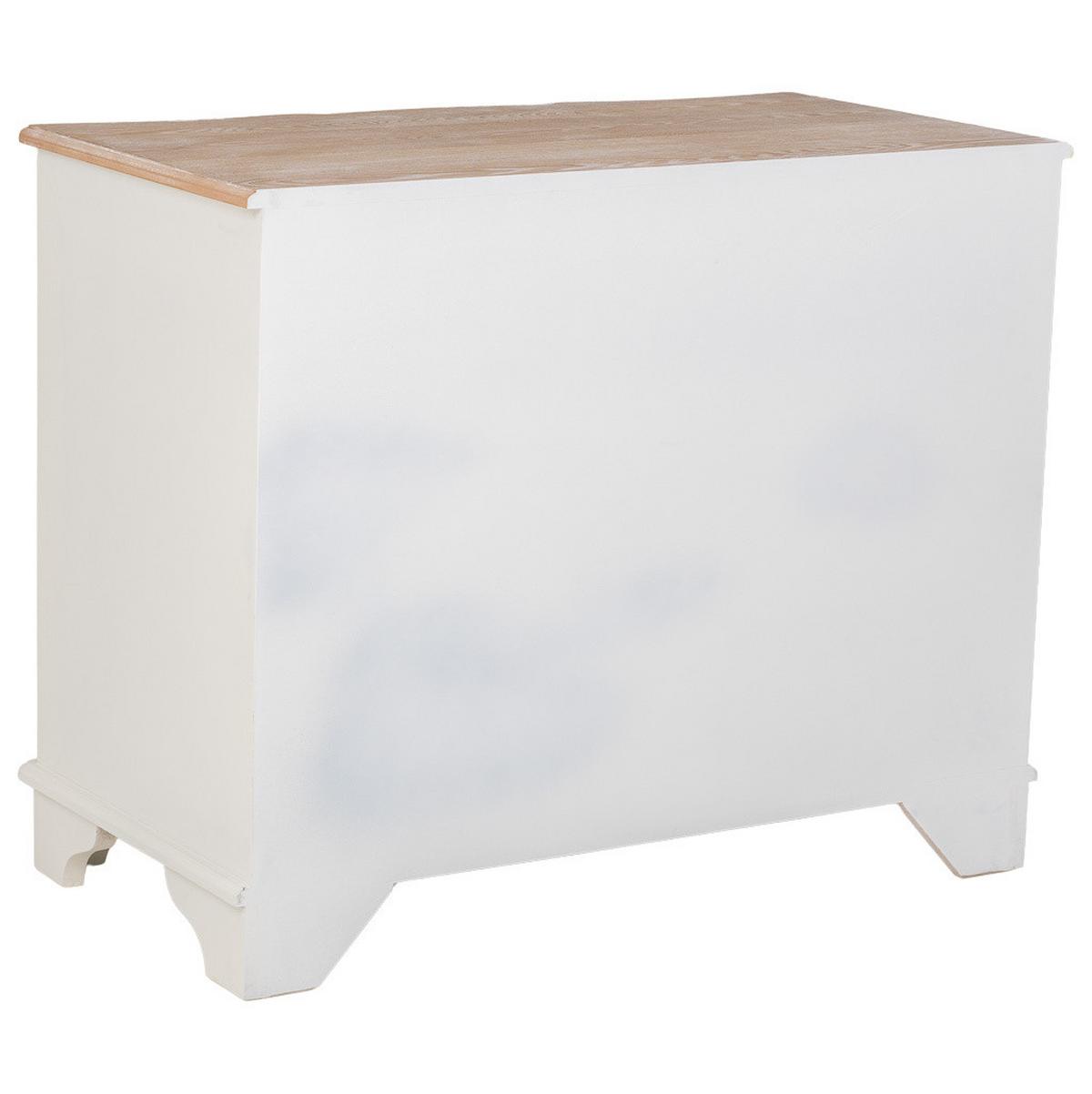 KOMMODE 100x50x80 cm - Weiß, Holz (100/80/50cm) - Wanderlust