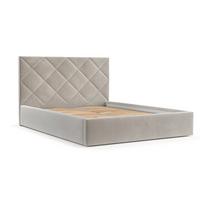 POLSTERBETT Torno 160/200 cm Hellbeige im Paros Stoff - Beige/Schwarz, Holz/Holzwerkstoff (160/200cm) - AltaBeds