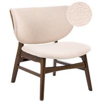 SESSEL Bouclé Braun/Hellbeige Day - Beige, Textil (62/70/69cm) - Beliani