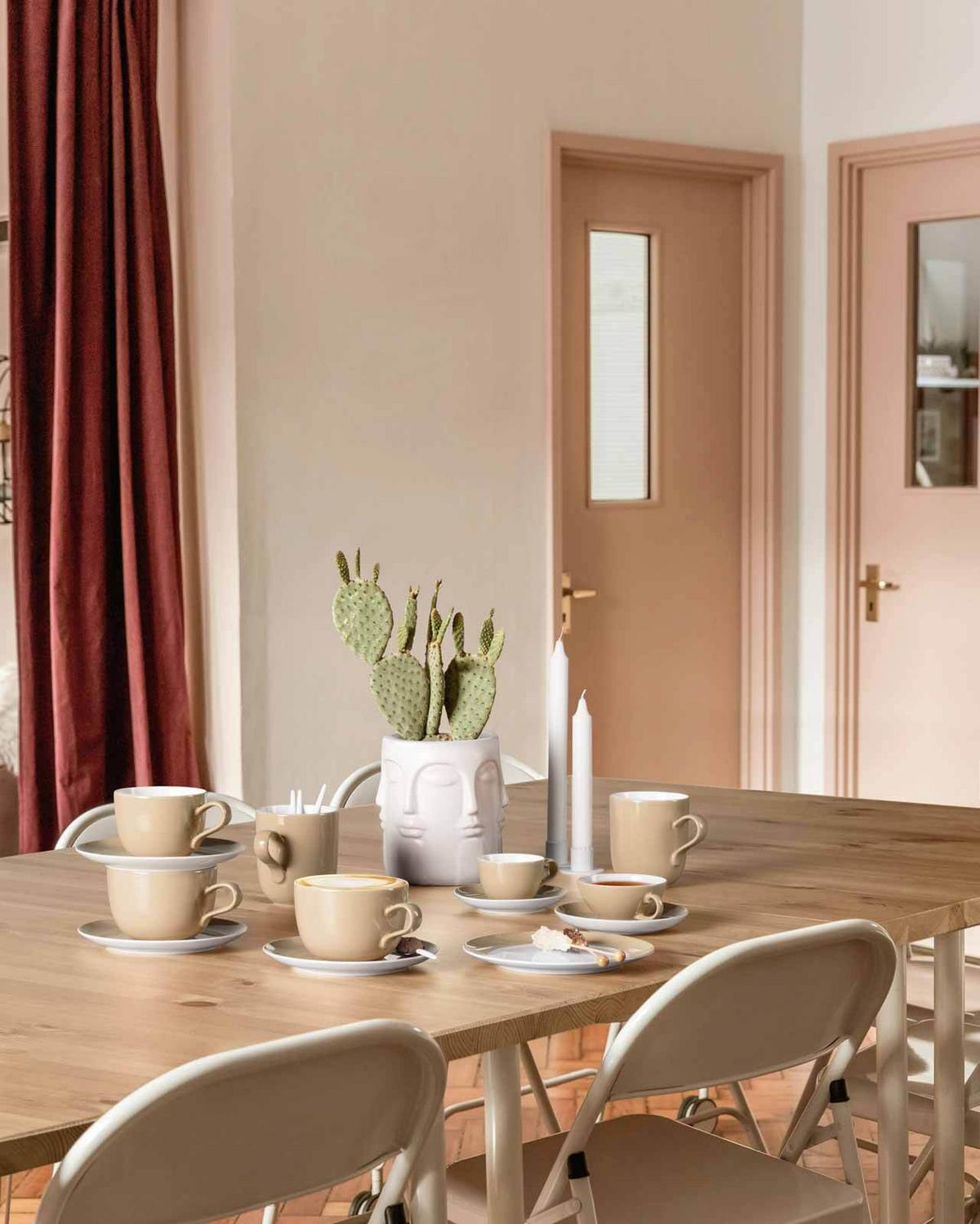 EIERBECHER Liberty Pure Colors Dusty Beige ø 4,9 cm 6er Set - Beige, Keramik (4.9/6.4/4.9cm) - Seltmann Weiden