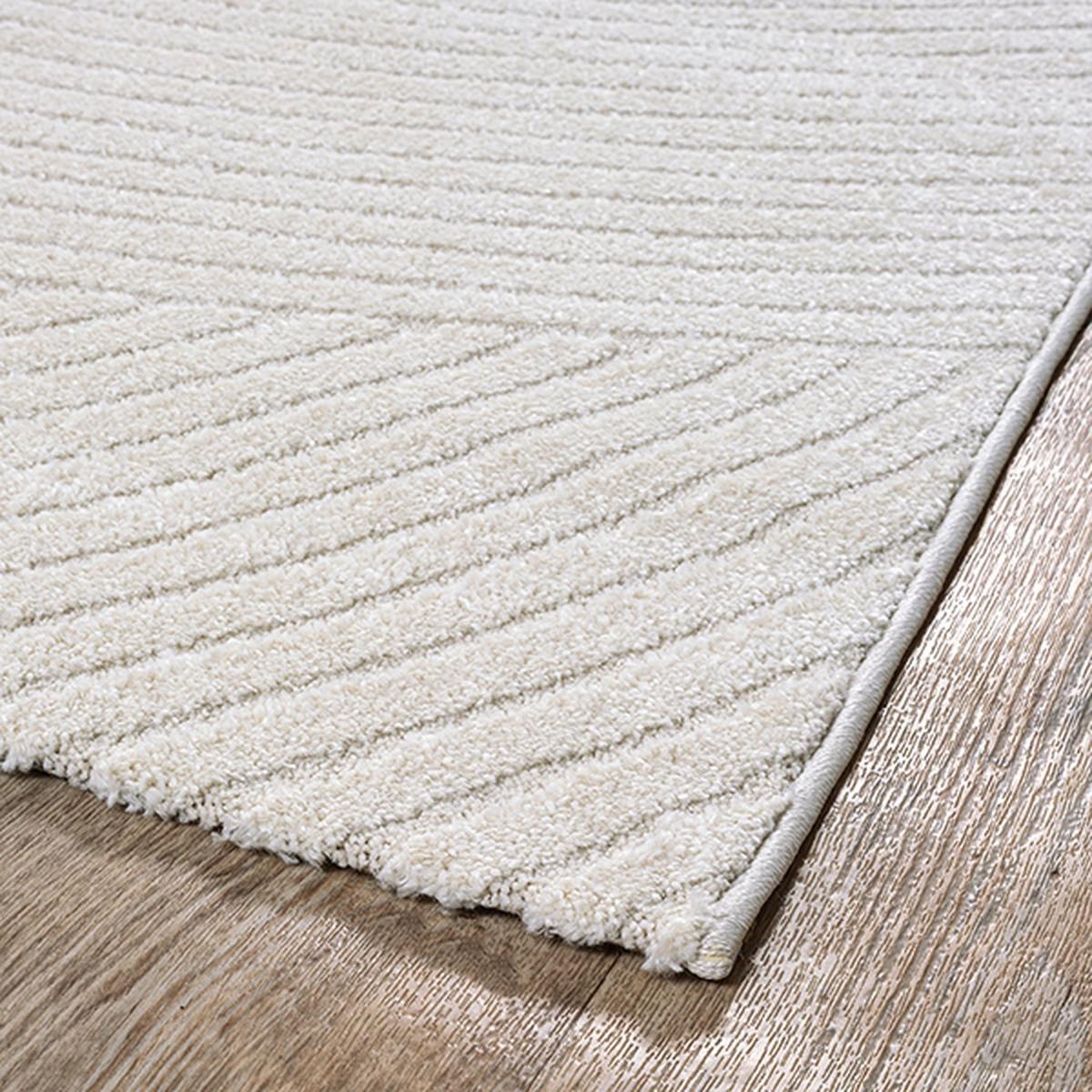 TEPPICHLÄUFER Geometrisch CETINA Polypropylen Creme 80 x 150 cm - Beige, Textil (80/150cm) - KADIMA DESIGN