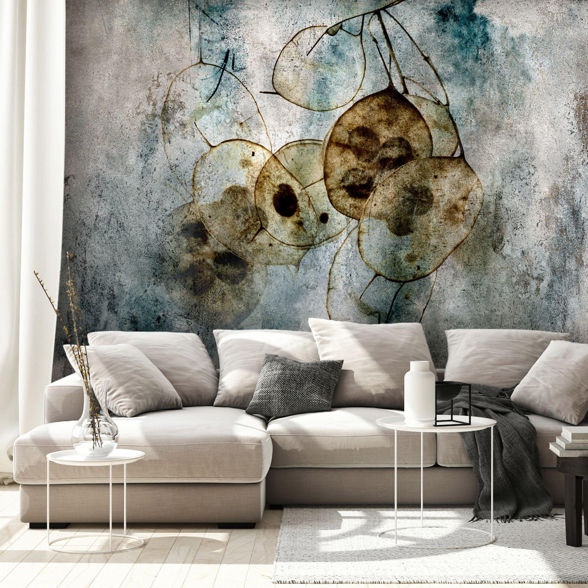 SELBSTKLEBENDE FOTOTAPETE 392/280 cm - Grau/Grün, Kunststoff/Textil (392/1cm) - KUNSTLOFT