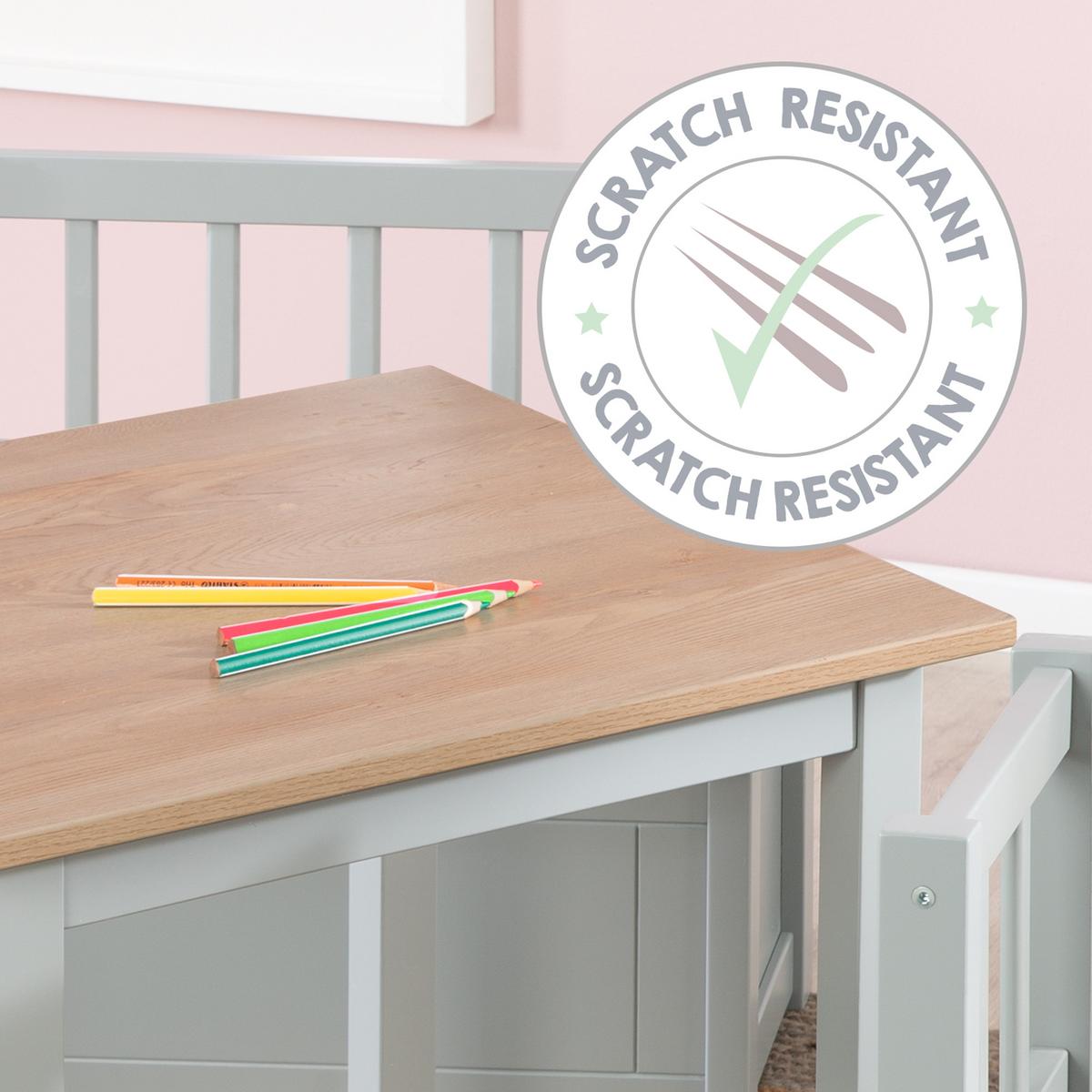 KINDERSITZGRUPPE Woody - Taupe/Sonoma Eiche, Holzwerkstoff (56/49/56cm) - Roba
