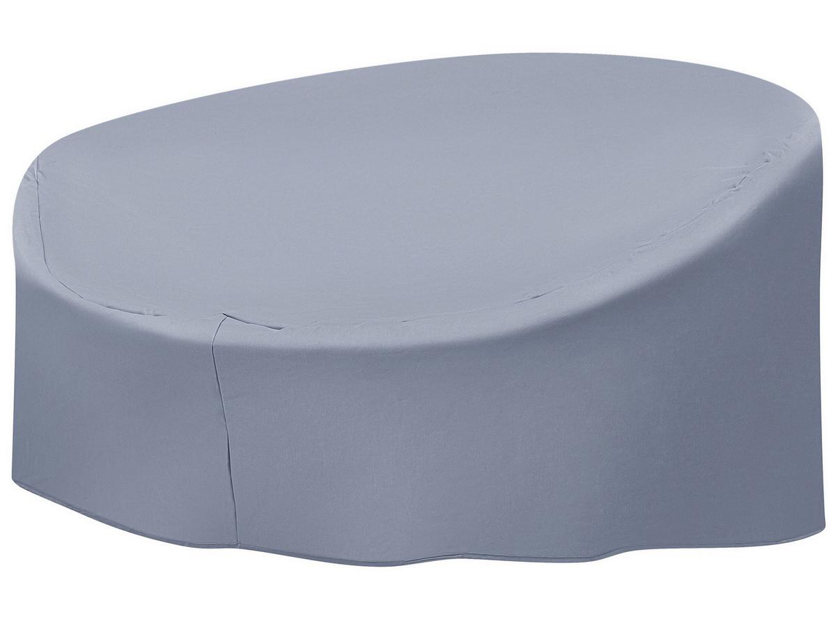 REGENSCHUTZ für Sonneninsel SYLT 165/140/75 cm Chuva - Grau, Kunststoff (165/75/140cm) - Beliani