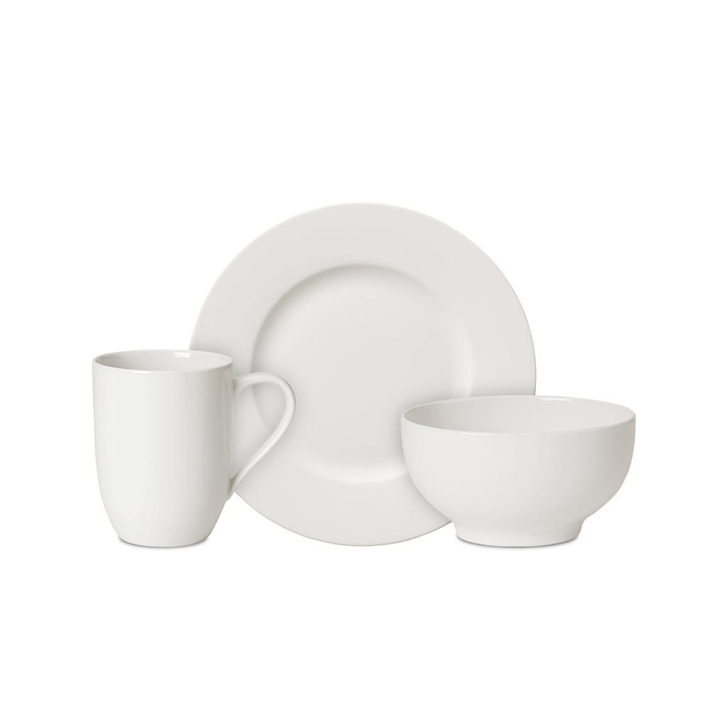 FRÜHSTÜCKS-SET For Me weiß 6-tlg. - Weiß, Keramik (19.7/32.4/34.8cm) - Villeroy & Boch