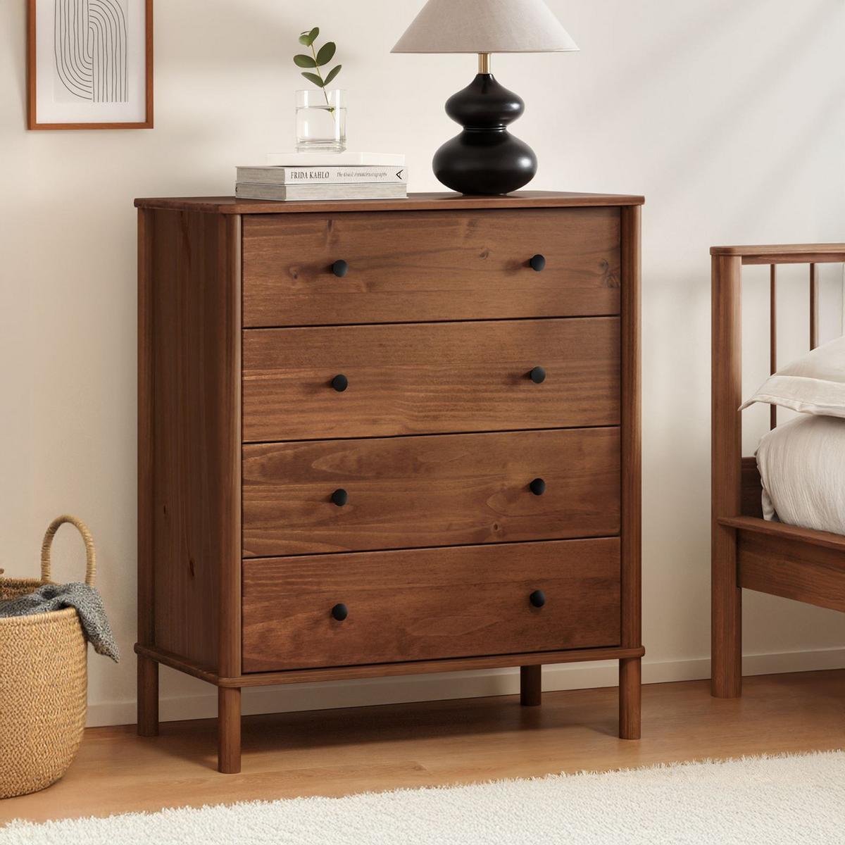 KOMMODE APOANA Kastanie - Kastanienfarben, Holz (90/99/40cm) - IDIMEX